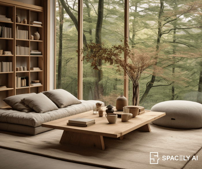 Japandi interior design | Spacely AI Japandi interior design | Spacely AI